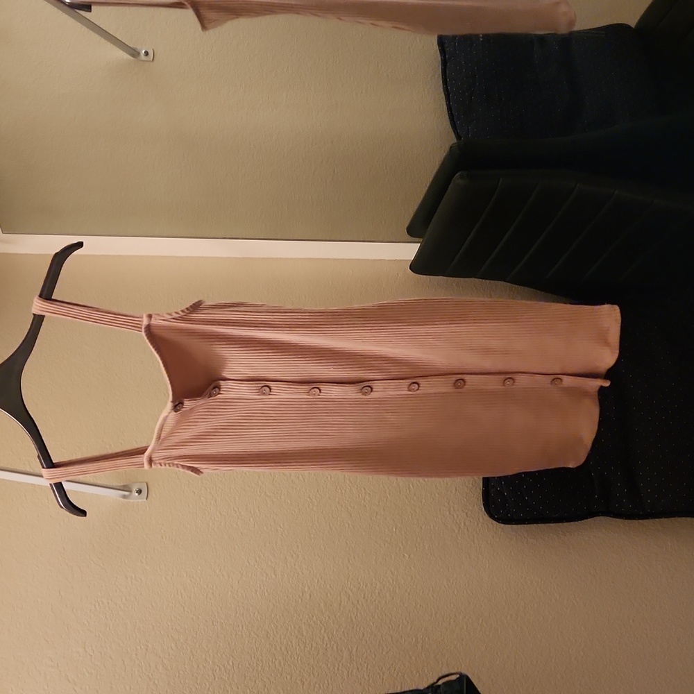 Tan mini dress